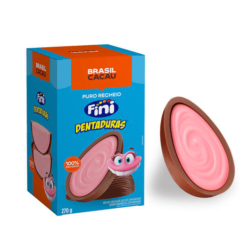 Ovo de Páscoa Puro Recheio Fini Dentaduras® 270g